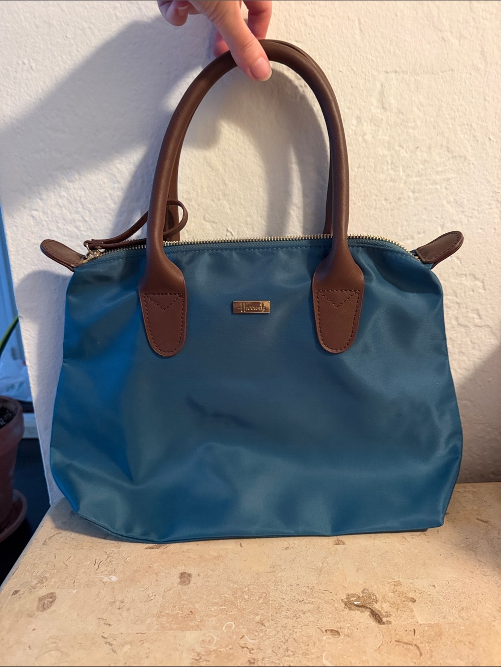 Green/Blue Harrods of London Purse